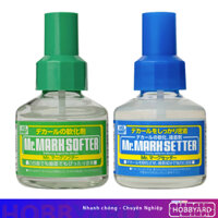 Dung dịch keo dán/ làm mềm decal nước Mark softer & Mark setter - Mr. Hobby