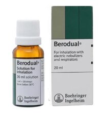 Dung dịch khí dung Berodual Boehringer (Fenoterol và Ipratropium) giúp giãn phế quản (Chai 20ml)