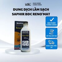 Dung dịch làm sạch chuyên sâu cho da trơn Saphir BDC RENO'MAT LAB+ làm sạch da, tẩy cặn xi cũ giày 100ml