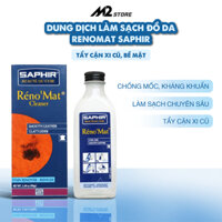 Dung dịch làm sạch, tẩy cặn xi cũ giày da Renomat Saphir 100ml (XDG05)