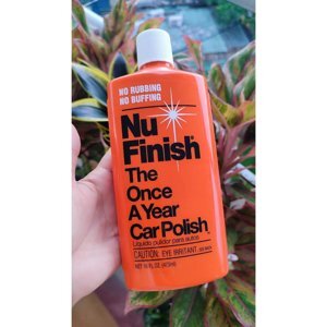 Dung dịch lau bóng và bảo vệ sơn xe Nu Finish Car Polish NF-76, 473ml