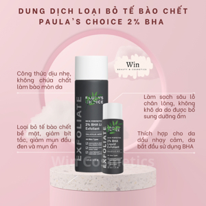 Dung dịch loại bỏ tế bào chết Paula's Choice Skin Perfecting 2% BHA Liquid Exfoliant 118 ml