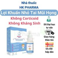 Dung Dịch Lợi Khuẩn Nhỏ Tai Mũi Họng Cho Bé BioRinse Phòng Ngừa Bệnh Hô Hấp Viêm Tai Giữa Hộp 20ml
