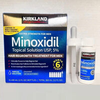 Dung Dịch Minoxidil 5% Kirkland mọc râu, tóc Của Mỹ 60ml + TẶNG Kèm ống nhỏ giọt ZIN