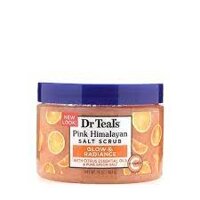 DUNG DỊCH MUỐI TẮM TẨY TẾ BÀO CHẾT, DƯỠNG ẨM, GIÚP THƯ GIÃN GIẢM ĐAU NHỨC, CĂNG THẲNG MỆT MỎI VỚI HƯƠNG CAM QUÝT, DR TEAL'S PINK HIMALAYAN SALT SCRUB  WITH CITRUS ESSENTIAL OILS & PURE EPSOM SALT 454GR