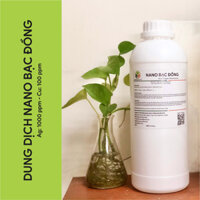 Dung dịch NANO BẠC ĐỒNG - Ag (1000ppm) Cu (100ppm) - 1 LÍT - Diệt nấm, vi khuẩn, virus gây bệnh trên cây trồng, vật nuôi