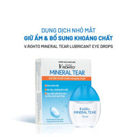 Dung dịch nhỏ mắt giữ ẩm &amp; bổ sung khoáng chất V.Rohto Mineral Tear 13ml