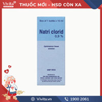 Dung dịch nhỏ mắt Natri Clorid Bidiphar 0.9% | Chai 10ml
