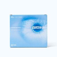 Dung dịch nhỏ mắt VISMED dùng cho trường hợp khô mắt/tổn thương bề mặt nhãn cầu (20 ống x 0,3ml)