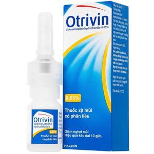 Dung dịch nhỏ mũi, giảm nghẹt mũi trẻ em otrivin 0.05