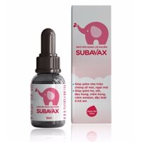 Dung dịch nhỏ mũi họng lợi khuẩn Subavax chai 10ml - Giúp giảm ho, sốt, đau họng, viêm họng, viêm amidan, đặc biệt ở trẻ