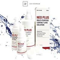 Dung dịch nước ngâm lens kính áp tròng Neo Plus - dung dịch rửa lens cao cấp Hàn Quốc Neo Vision