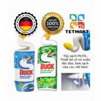 Dung dịch, nước tẩy bồn cầu Duck con vịt 5in1, hàng chuẩn Đức 750ml, sạch 99,9% với cổ vịt xoắn thông minh (tẩy toa let)