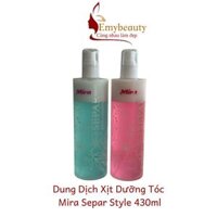 Dung dịch nước xịt dưỡng tóc 2 tầng Mira separ style conditioner EM347 giúp tóc mềm mượt 430ml