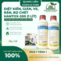 Dung dịch pha nước diệt kiến, gián, ve, rận, bọ chét Hantox-200 (1 Lít) - Sản phẩm Cty Dược Hanvet