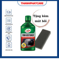 Dung dịch Phục hồi và làm bóng nhựa nhám cao cấp Turtle Wax Trim Restorer/ 296ml tặng kèm xốp bôi