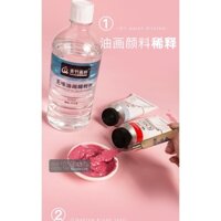 Dung Dịch Rửa Màu Sơn Dầu - Acrylic Dầu thông Chinjoo 500ml - CÓ SẴN