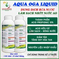 Dung dịch rửa nước làm sạch nhớt nước, giảm tảo độc, kháng khuẩn ao nuôi cá AQUA OGA LIQUID 1 lít