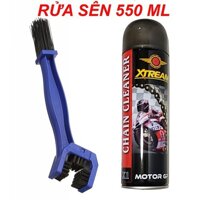 DUNG DỊCH RỬA SÊN XE XTREAM CHAIN CLEANER X1 (550ML) TẶNG BÀN CHẢI