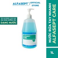 Dung Dịch Rửa Tay ALFASEPT Care Giúp Diệt Khuẩn Toàn Diện, Nhanh Chóng Và Hiệu Quả Lọ 1L
