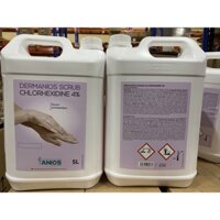 Dung dịch rửa tay phẫu thuật Dermanios Scrub Chlorhexidine 4% (Can 5 Lít)