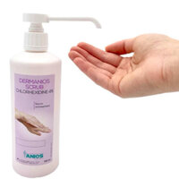 Dung dịch rửa tay phẫu thuật Dermanios Scrub Chlorhexidine 4% Anios