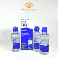 Dung dịch rửa và ngâm lens đa năng Renu Fresh 120ml/355ml, nước ngâm kính áp tròng Bausch Lomb Mỹ - Mắt kính Mừng