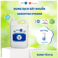 Dung dịch sát khuẩn 100% tự nhiên thương hiệu Sanodyna - Công nghệ Italy [ Dung tích 5L ] H5L