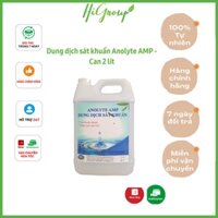 Dung dịch sát khuẩn Anolyte AMP - Giúp khử khuẩn, sát trùng an toàn  - Can 2 lít