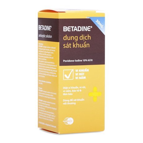 Dung dịch sát khuẩn Betadine Antiseptic 10% (30ml)