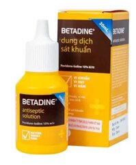 Dung dịch sát khuẩn Betadine Antiseptic Solution hỗ trợ sát khuẩn vết thương (30ml)