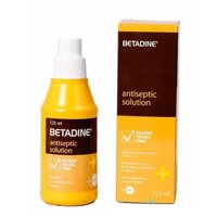 Dung dịch sát khuẩn Betadine Antiseptic Solution hỗ trợ sát khuẩn vết thương (125ml)