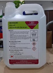 Dung dịch sát khuẩn gốc cồn và QAC Acoquat (Hóa chất diệt khuẩn gốc cồn và QAC) (Can 5 lít)