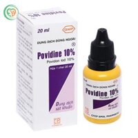 Dung dịch sát khuẩn Povidine 10% ngừa nhiễm khuẩn vết thương (Chai 20ml)