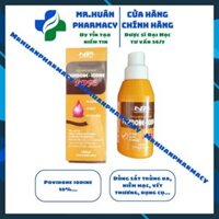 Dung dịch sát khuẩn Povidone Iodine 10% 100ml – Dùng sát trùng da, niêm mạc, vết thương, dụng cụ