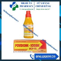 Dung dịch sát khuẩn Povidone Iodine 10% 20ml – Dùng sát trùng da, niêm mạc, vết thương, dụng cụ y tế