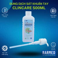 Dung dịch sát khuẩn tay Clincare 500ml, nước rửa tay khô vệ sinh tay - Nắp vòi