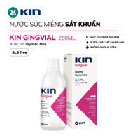 Dung dịch súc miệng Kin Gingival 250ml hỗ trợ chăm sóc nướu, ngăn ngừa các mảng bám trên răng