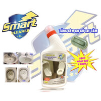 Dung dịch tẩy cặn canxi bám lâu ngày trên đồ dùng bằng sứ ,nhựa labalo ,bồn cầu Smart Cleaner 500ml