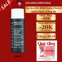 Dung dịch tẩy da chết BHA Paula’s Choice 2% 30ml giảm mụn, trắng da
