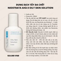 Dung Dịch Tẩy Da Chết Hóa Học Neostrata AHA 8%