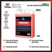 Dung dịch tẩy ố mốc nước VANQUISHED WATER SPOT REMOVER Tonyin TM024L Loại bỏ vết nước trên sơn, kính và kim loại - 4 lít