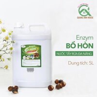 Dung dịch tẩy rửa đa năng enzyme bồ hòn quế đậm đặc HUNA'S HOME - Can 5 lit - An toàn, thân thiện với môi trường