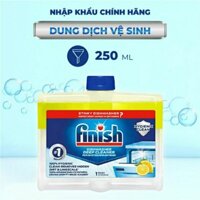 Dung Dịch Tẩy Rửa Máy Rửa Chén Bát Finish Dishwasher Deep Cleaner - chai 250ml: giúp khử mùi hôi, vi khuẩn, cặn...