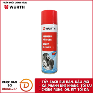 Dung dịch tẩy rửa phanh, dầu mỡ ô tô chuyên dụng Wurth WU-VST500