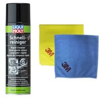 Dung dịch tẩy rửa phanh, dầu mỡ ô tô Liqui Moly 3318 - Tặng kèm 1 khăn lau 3M màu ngẫu nhiên