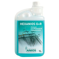 Dung dịch tẩy rửa và khử nhiễm, làm sạch dụng cụ Hexanios G+R (G R, GR) - Pháp, 1 lít