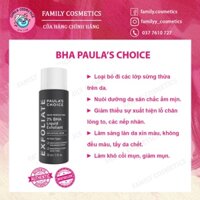 Dung Dịch Tẩy Tế Bào Chết Paula Choice BHA 30ml