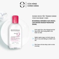 Dung dịch tẩy trang Bioderma Sensibio H2O Micellar Water makeup remover 250ml dành cho da nhạy cảm BDRMKR04