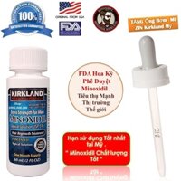 Dung dịch thoa ngoài Mọc tóc, mọc Râu Minoxidil 5% Kirkland USA FDA Approved - 1 Lọ